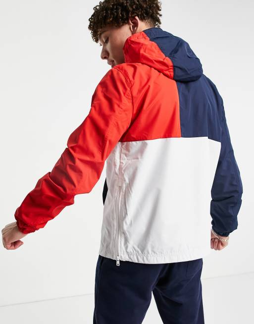 Tommy jeans clearance colorblock popover jacket