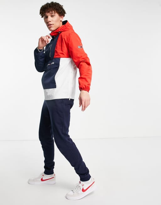 Tommy jeans 2025 colorblock popover jacket