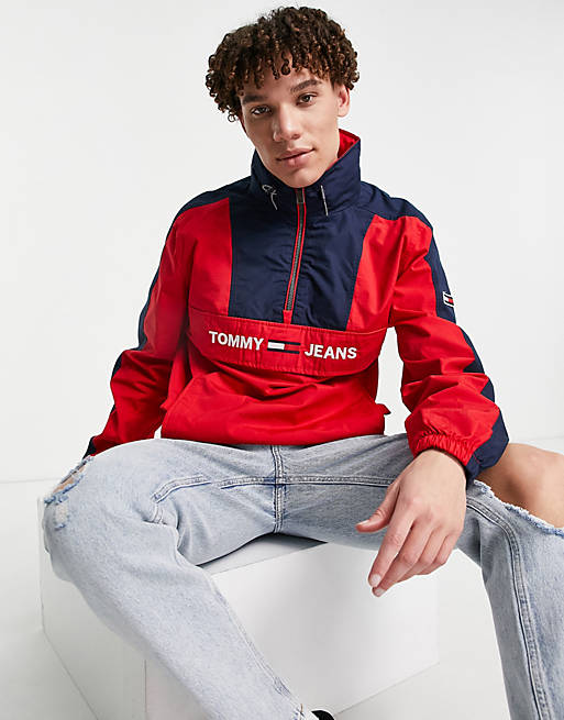 Tommy Jeans tjm colorblock popover jacket | ASOS