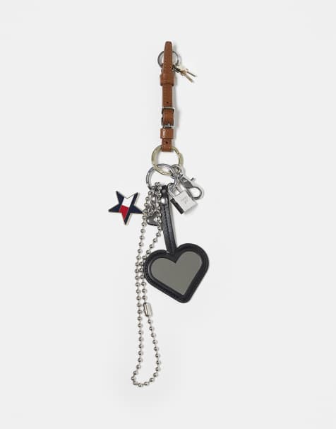 Tommy Jeans Tommy Girl bag charm with mini mirror in multi - view 1
