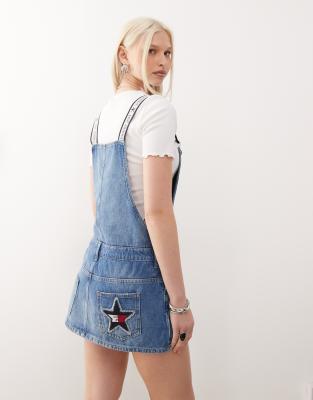 Tommy Jeans Tommy Girl Denim Overalls Dress