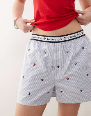 Tommy Jeans Tommy Girl Embroidered Boxer Shorts