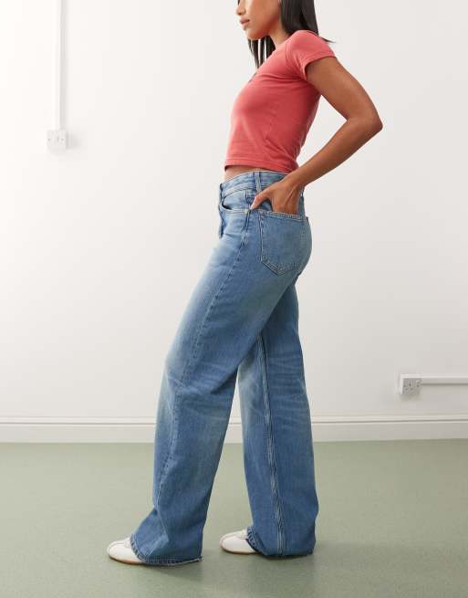 Tommy Jeans tommy girl relaxed star jeans in dark wash