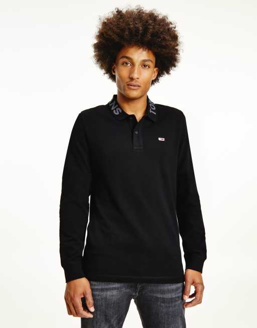 Tommy jeans discount polo long sleeve