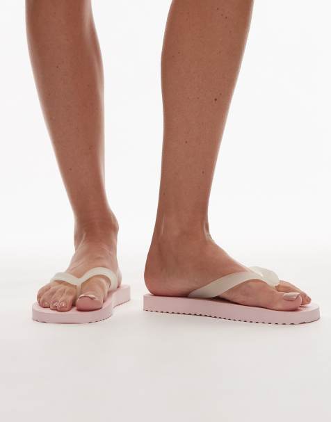 Tommy Jeans - Tongs avec logo - Rose pastel - view 1