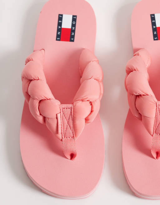 Tommy Jeans - Tongs chunky à détail tressé - Rose, 3 de 4
