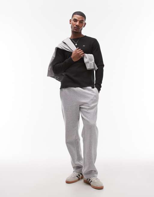 Tommy Jeans - Top met lange mouwen en wafelstructuur in zwart, 2 van 4