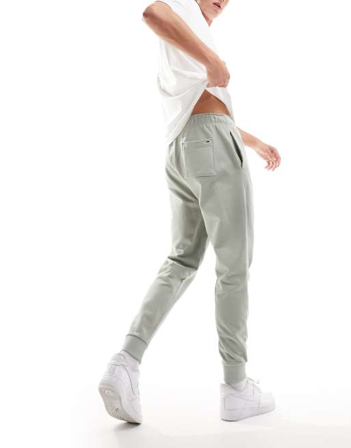 Tommy Jeans trackies in grey with text print