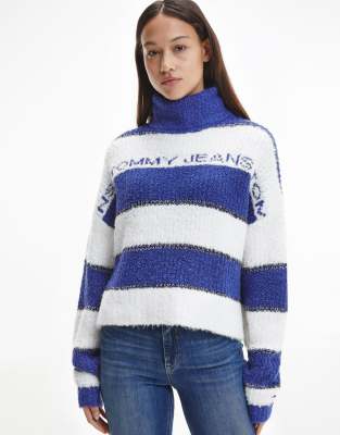 Tommy jeans jumper outlet blue