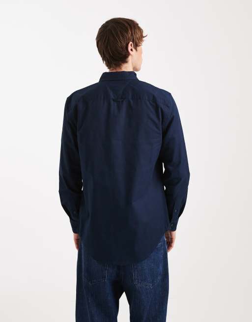 Tommy Jeans twill shirt in washed navy, 3 of 5