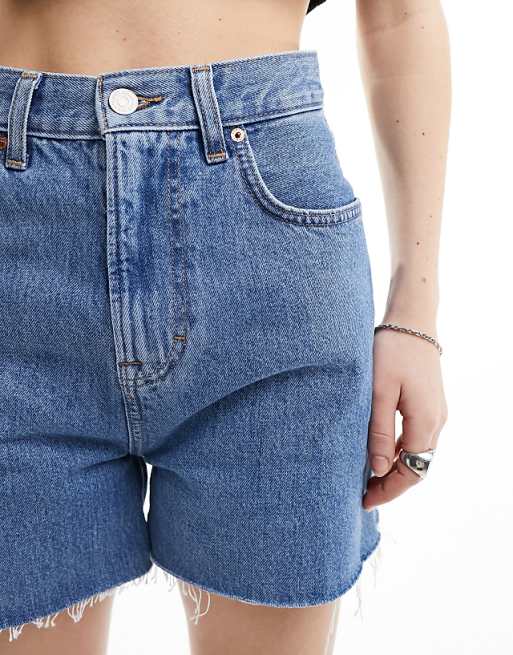 Tommy Jeans ultra high denim mom shorts in mid wash | ASOS Tommy Jeans ultra high denim mom shorts in mid wash | ASOS