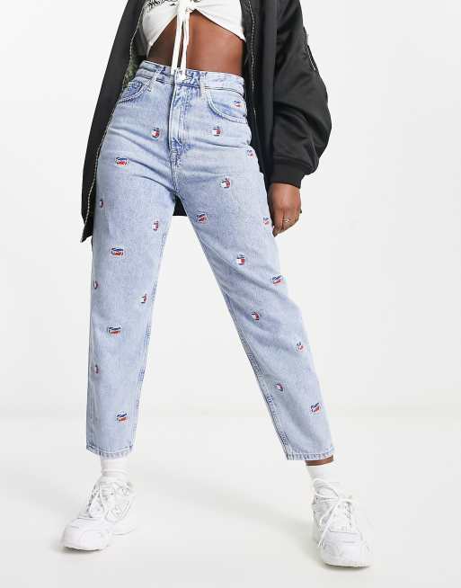 Tommy jeans high rise best sale mom jeans