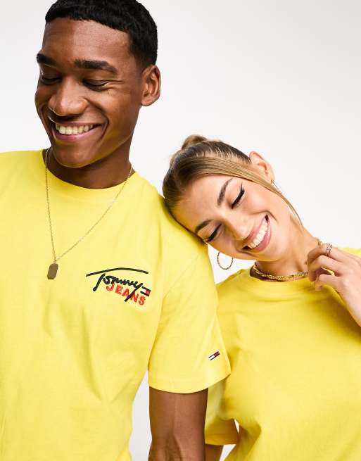 Tommy jeans on sale yellow top