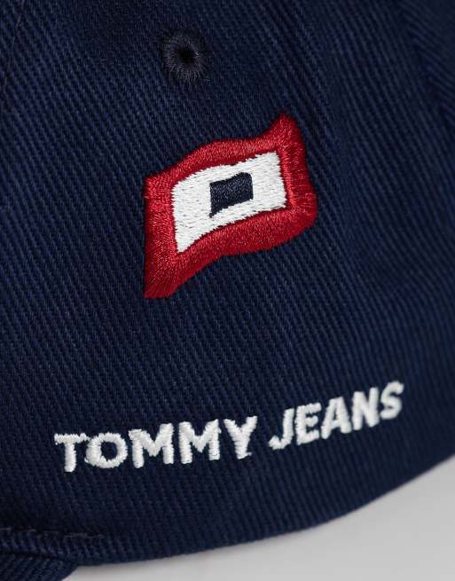 Tommy Jeans - Unisex - Marineblå kasket med nautisk flaglogo, 3 af 3