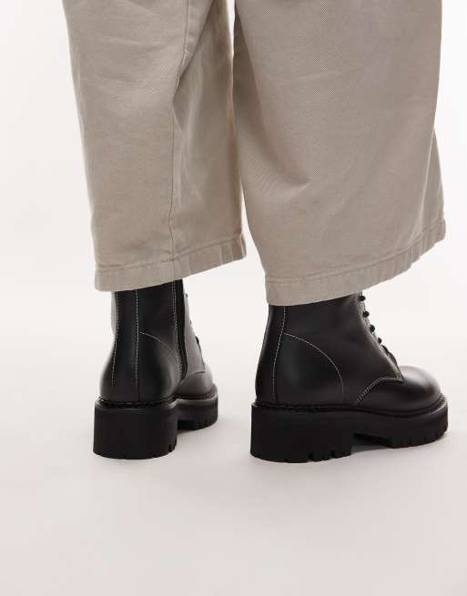 Tommy Jeans urban lace up hiker boots in black ASOS