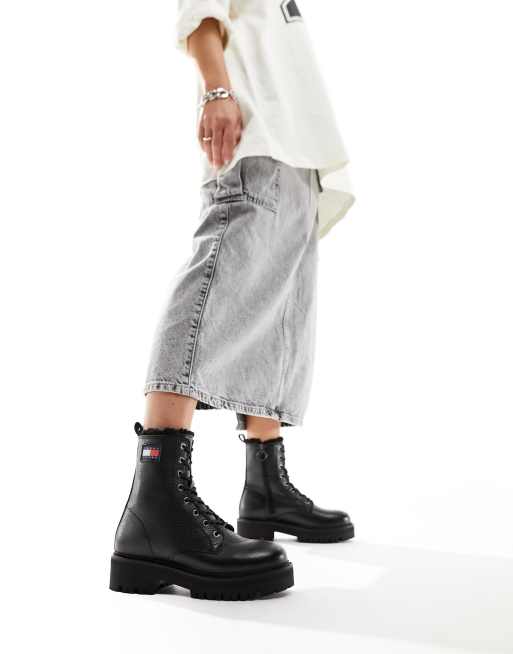 Tommy jeans platform store boots