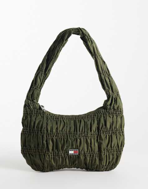 Tommy Jeans urban shoulder bag in khaki - view 1