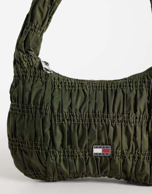 Tommy Jeans urban shoulder bag in khaki, 3 of 4