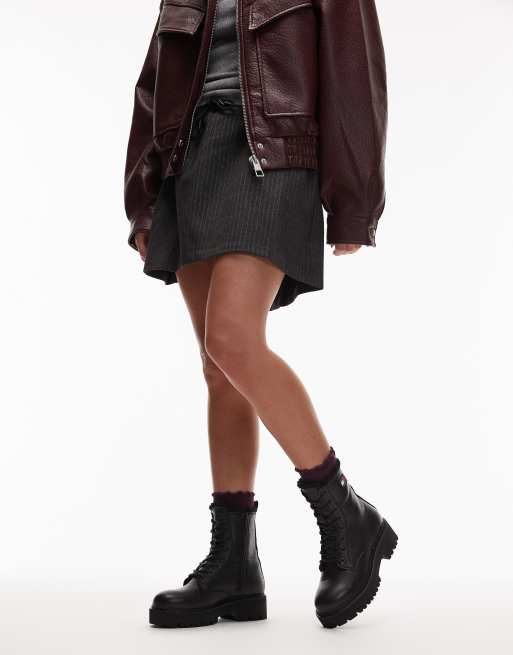 Tommy Jeans – Urban – Wanderstiefel zum Schnüren in Schwarz mit Kunstpelzfutter, 4 von 4