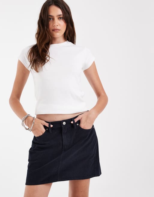 Tommy Jeans Utility-Cordrock in Marineblau, 2 von 5