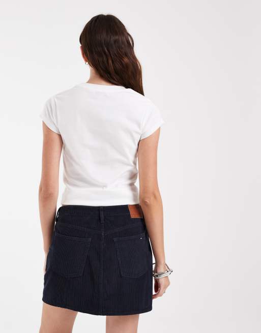 Tommy Jeans Utility-Cordrock in Marineblau, 4 von 5