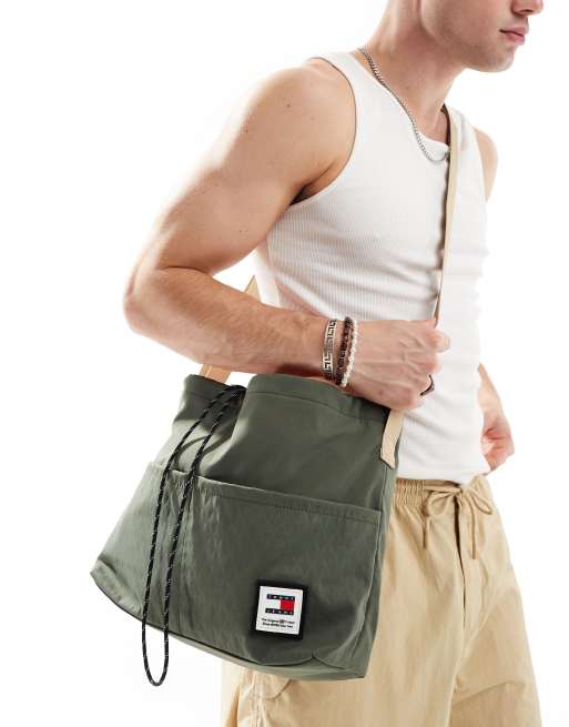 Tommy Jeans - Utility crossbody tas in saliegroen