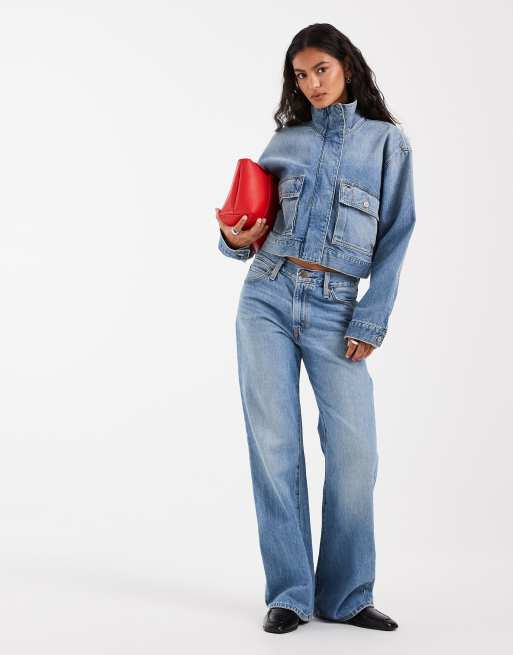 Tommy Jeans utility denim jacket in mid wash, 2 of 4