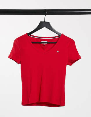 tommy jeans t shirt red