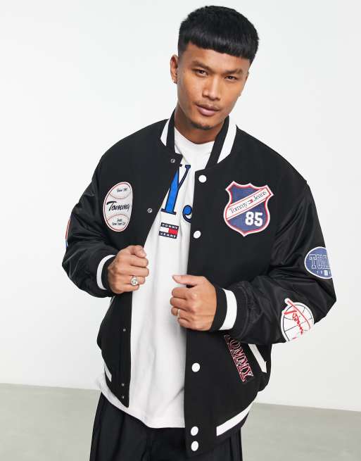 Tommy jeans deals ribbed bomber jacket