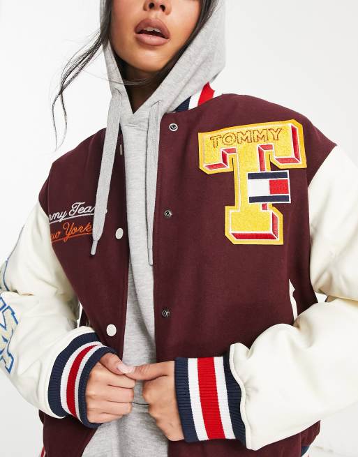 Tommy hilfiger hot sale burgundy jacket