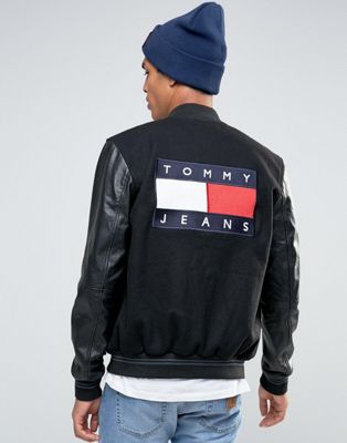 Tommy Jeans Varsity Wool Bomber Faux 