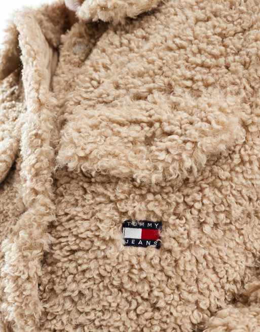 Sherpa Veste Tommy Moumoute Sherpa Homme Crème TOMMY HILFIGER