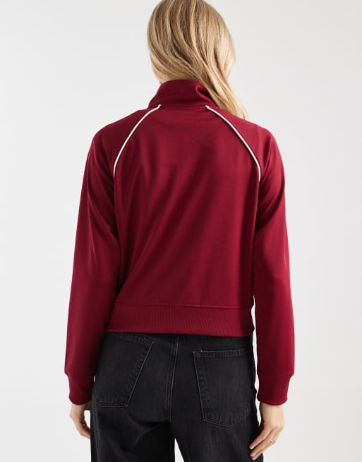 Tommy Jeans - Veste de survêtement à écusson logo - Rouge, 2 de 4