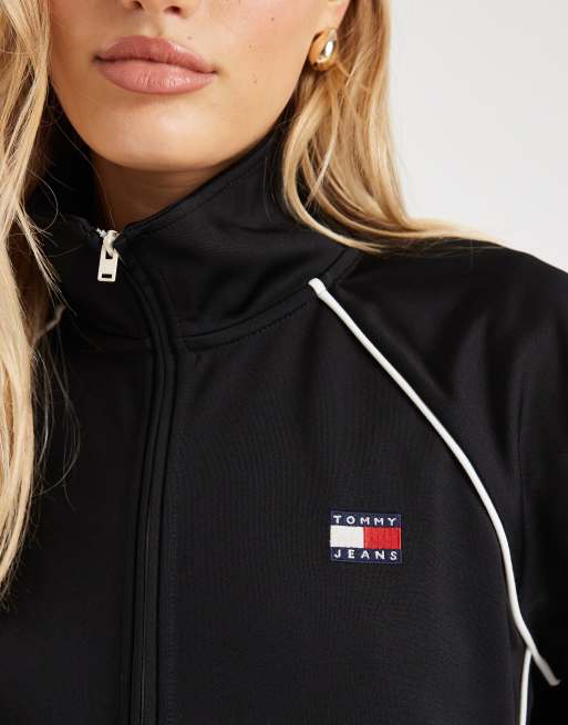 Tommy Jeans - Veste de survêtement style sport avec écusson - Noir, 2 de 4