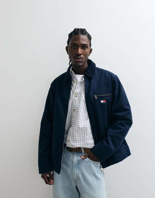 Tommy Jeans - Veste matelassée en coton - Bleu marine, 5 de 5