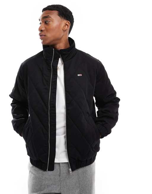 Tommy Jeans - Veste matelassée en losanges - Noir