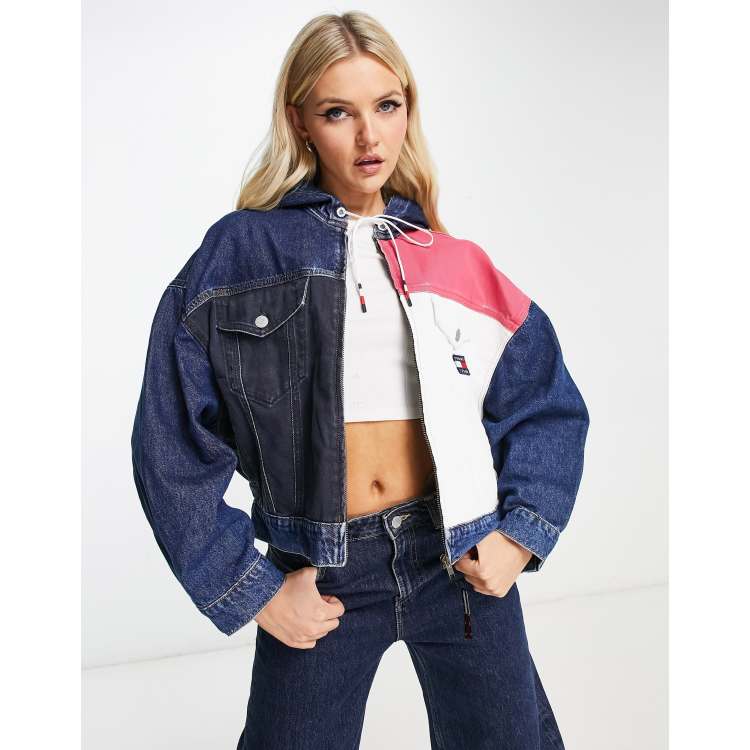 Veste jean multicolore top