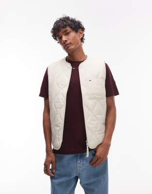 Tommy Jeans - Veste sans manches matelassée - Beige - view 1