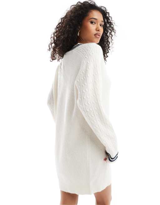 Vestito maglia bianco hotsell