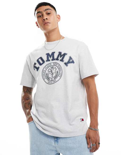 Tommy Jeans vintage arch T shirt in gray