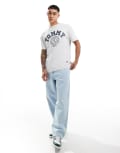 [Tommy Jeans] Tommy Jeans vintage arch t-shirt in grey S Silver Grey