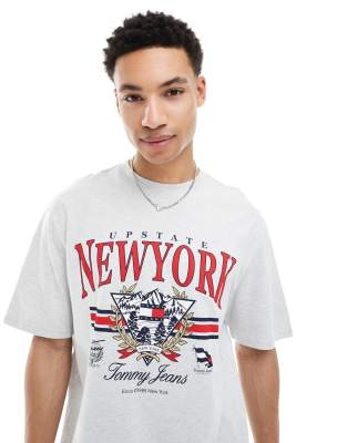 Tommy Jeans Explorer 2 Oversized T Shirt Grey In Gray