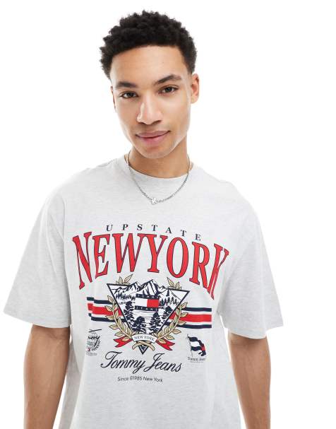 Tommy Jeans Vintage Explorer oversized T-shirt in gray - view 1
