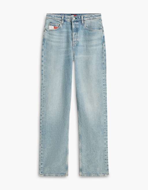 Tommy Jeans Vintage high rise slim straight jeans in light blue, 5 of 6