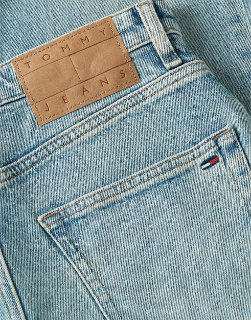 Tommy Jeans Vintage high rise slim straight jeans in light blue, 6 of 6