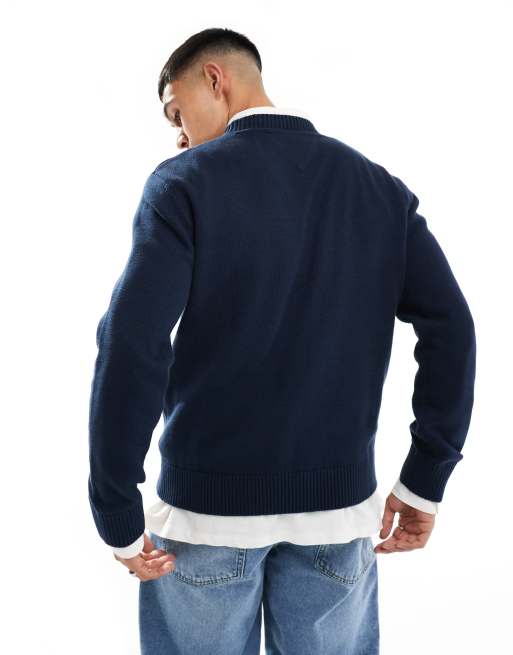 Navy tommy jeans sweatshirt cheap