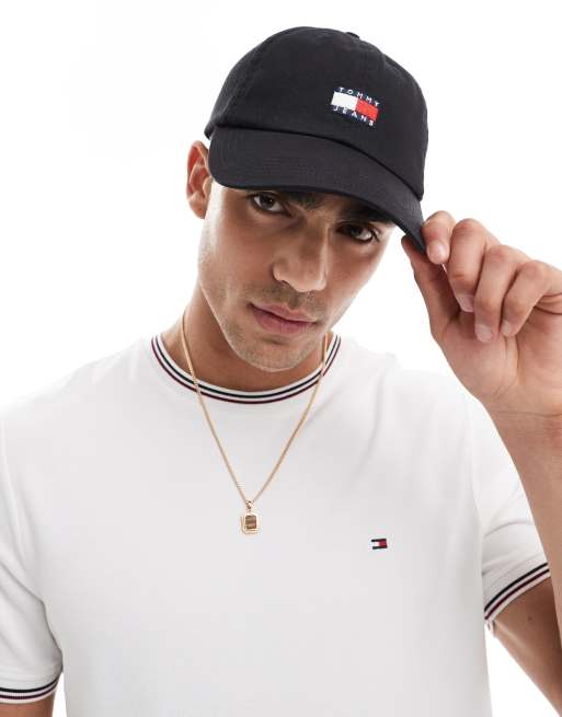 Tommy Jeans - Vintage - Pet met vlag in zwart