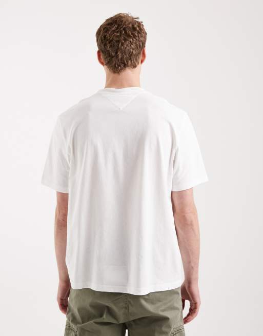 Tommy Jeans – Vit t-shirt med logga i 90-talsstil, 3 av 5