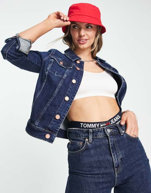 Tommy Jeans vivianne tracker jacket in blue ASOS