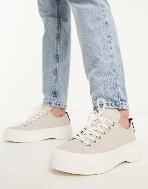 Denim Canvas Flatform Trainer from Refresh